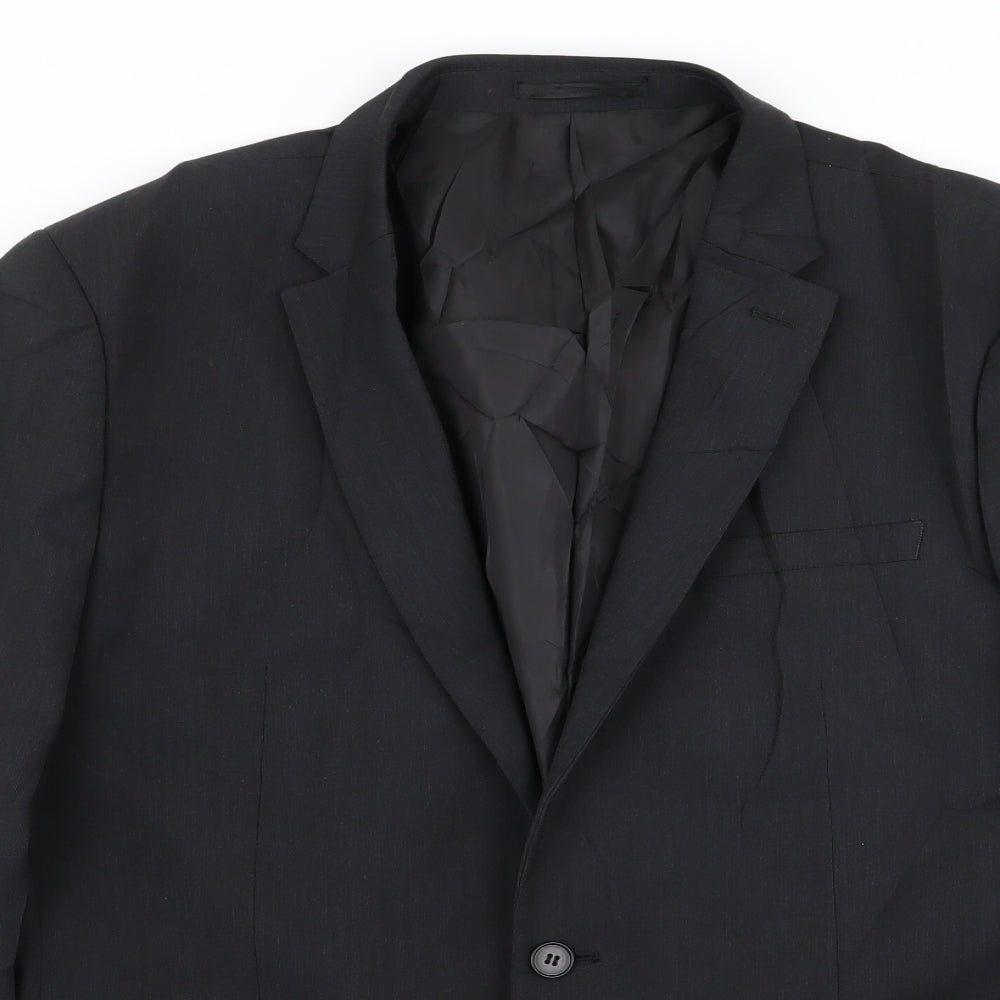 Fellini Traveller Mens Black   Jacket Blazer Size 44