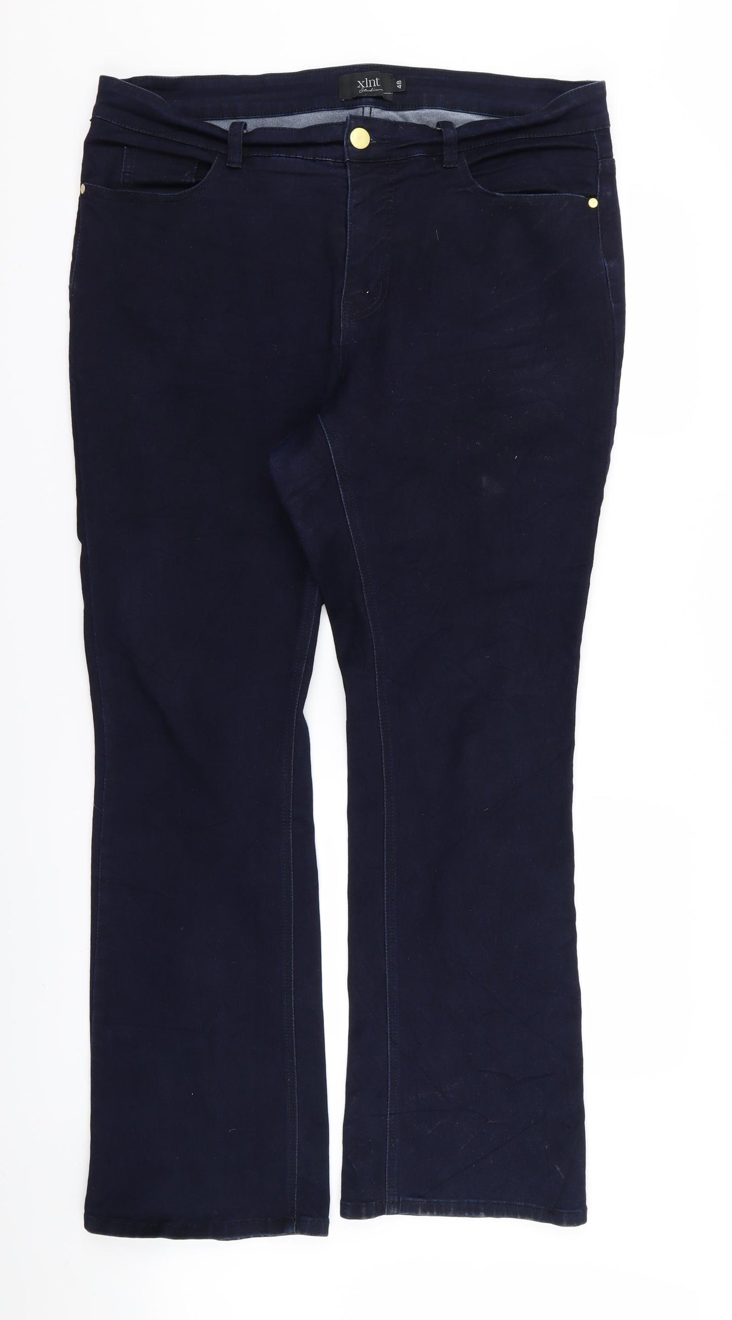 xlnt Womens Blue   Straight Jeans Size 20 L29 in