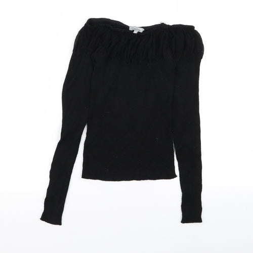 Per Una Womens Black   Basic T-Shirt Size 8