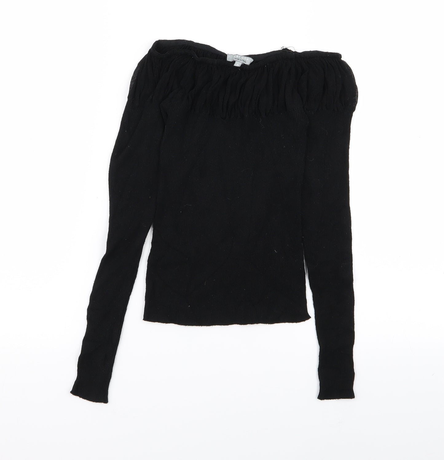 Per Una Womens Black   Basic T-Shirt Size 8