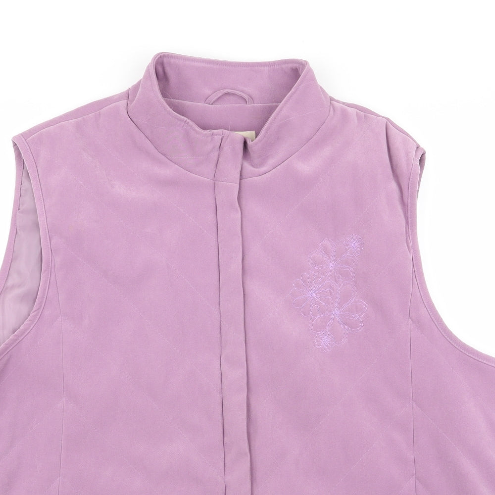 EWM Womens Purple   Gilet Jacket Size XL