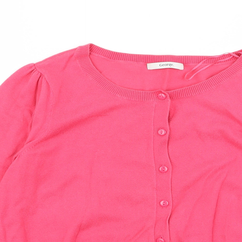 Asda George Womens Pink   Cardigan Jumper Size 12