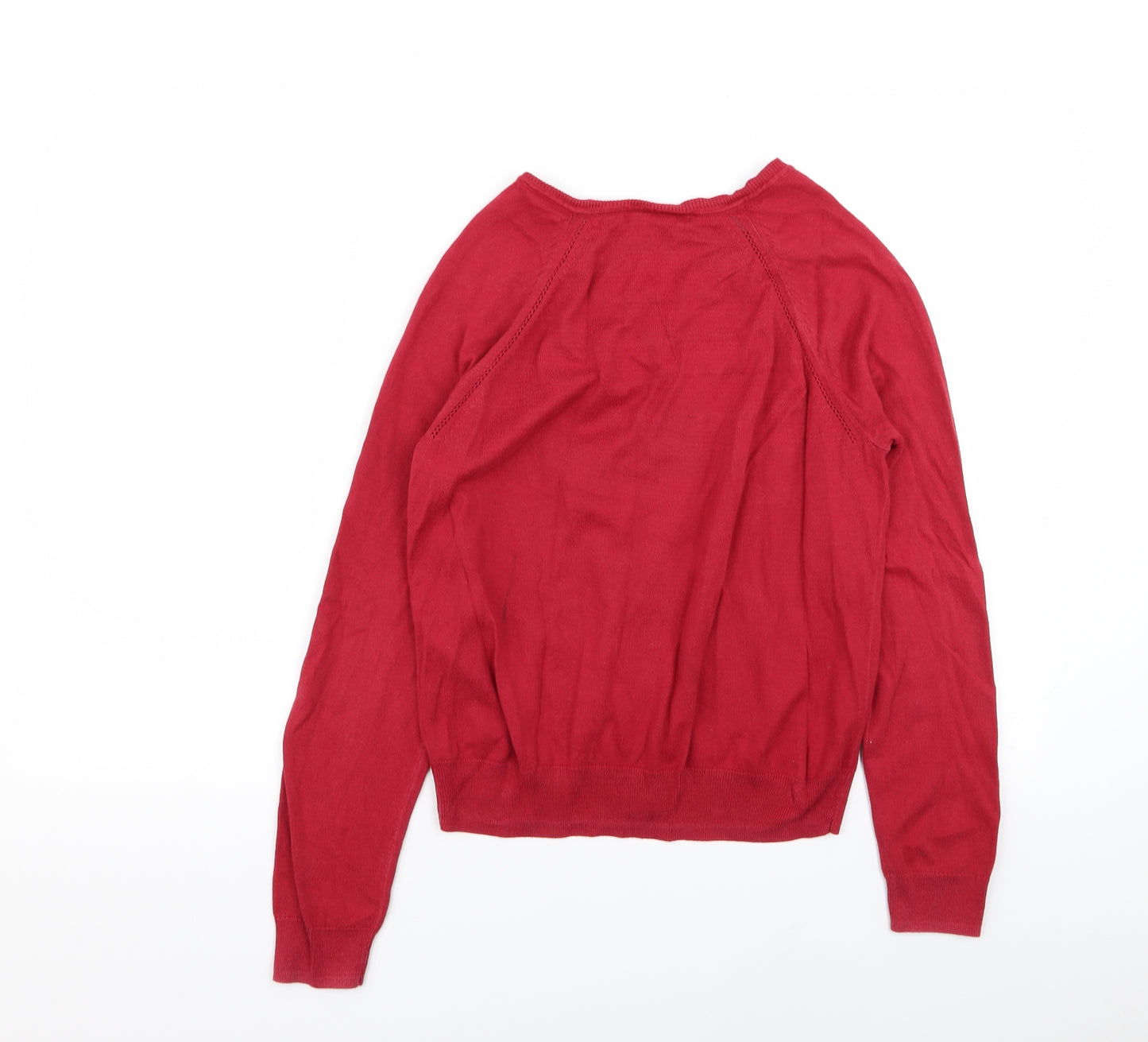 Asda George Womens Red   Cardigan Jumper Size 12  - School Cardigan