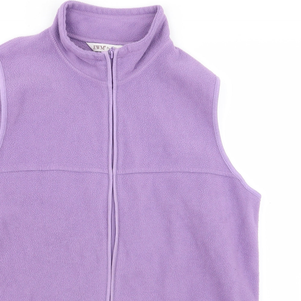 EWM Womens Purple   Gilet Jacket Size 18  - fleece