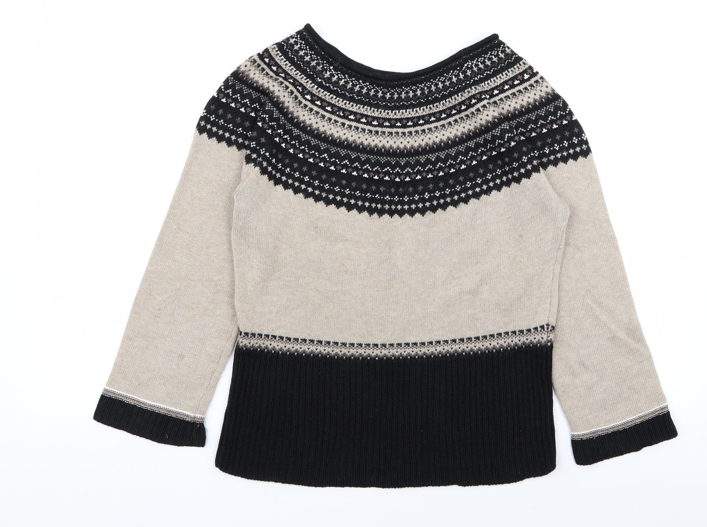 Roman Womens Multicoloured Geometric  Pullover Jumper Size 14