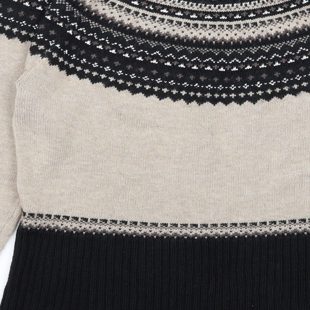 Roman Womens Multicoloured Geometric  Pullover Jumper Size 14