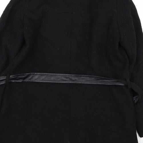 Oasis Womens Black   Overcoat Coat Size S