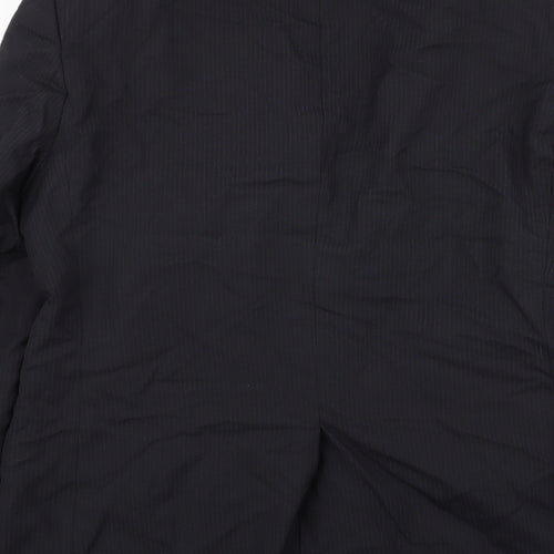 Asda George Mens Blue Striped  Jacket Blazer Size 40