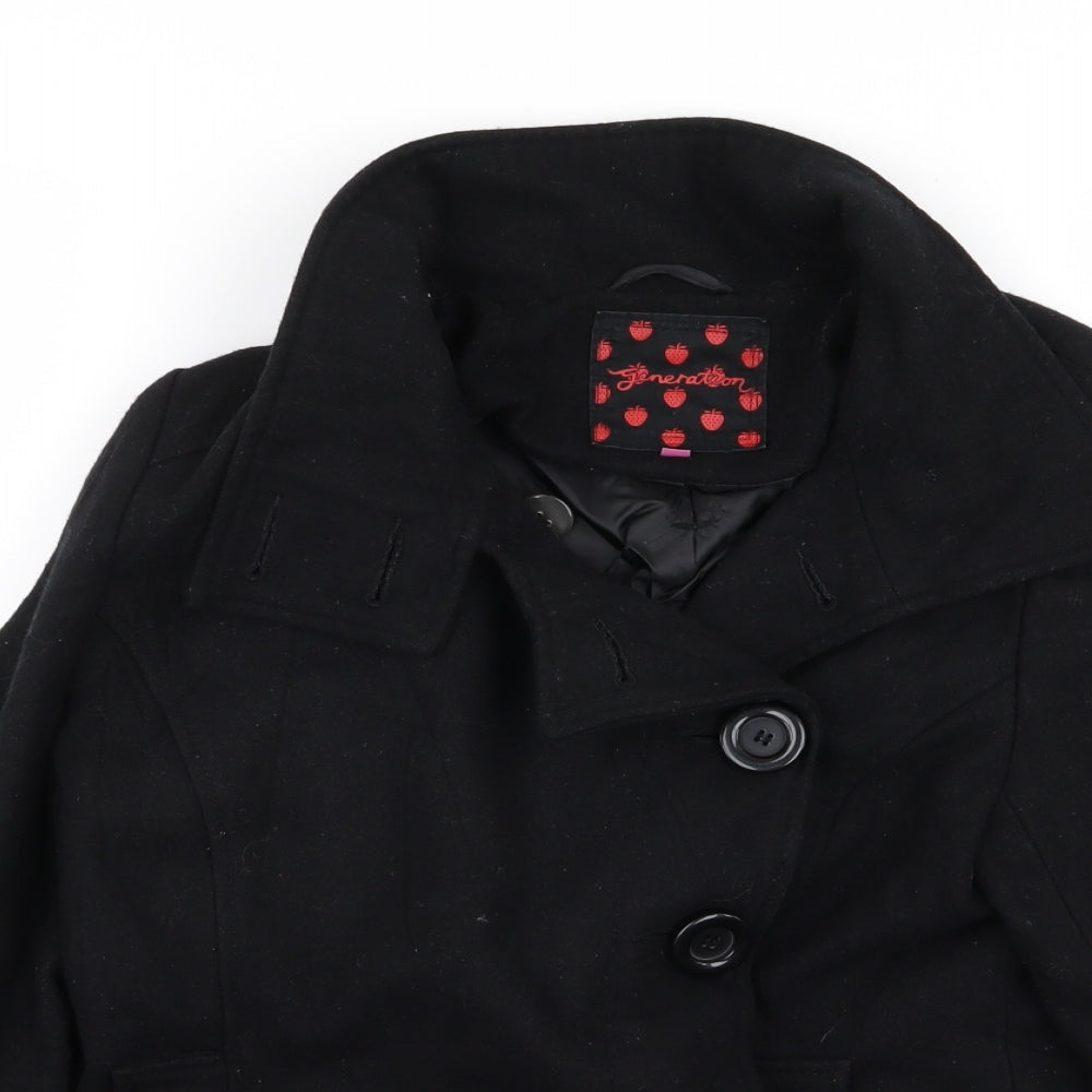 New Look Girls Black   Jacket Coat Size 14-15 Years