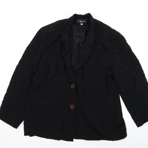 renel Mens Black   Jacket Blazer Size 40