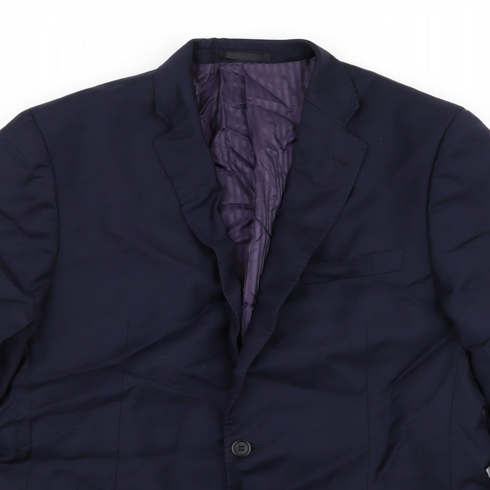 Savoy Taylors Guild Mens Blue   Jacket Blazer Size 42