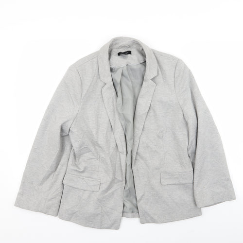 New Look Womens Grey   Jacket Blazer Size 14