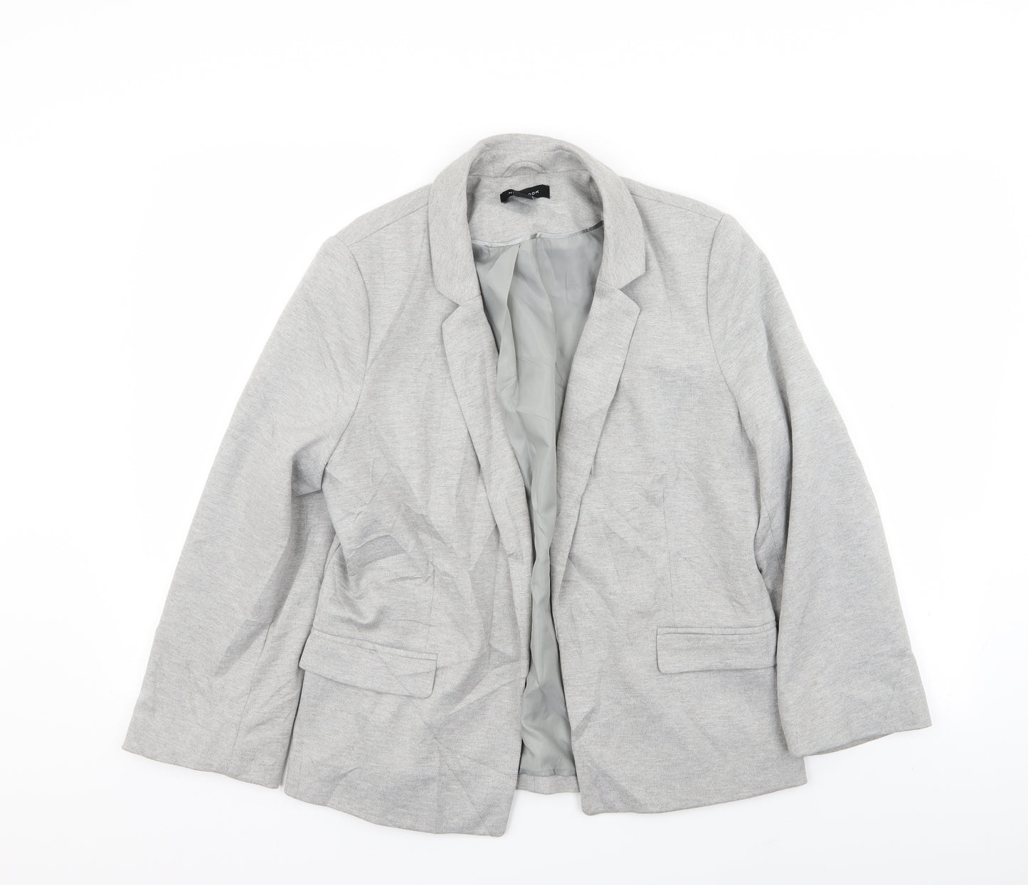 New Look Womens Grey   Jacket Blazer Size 14