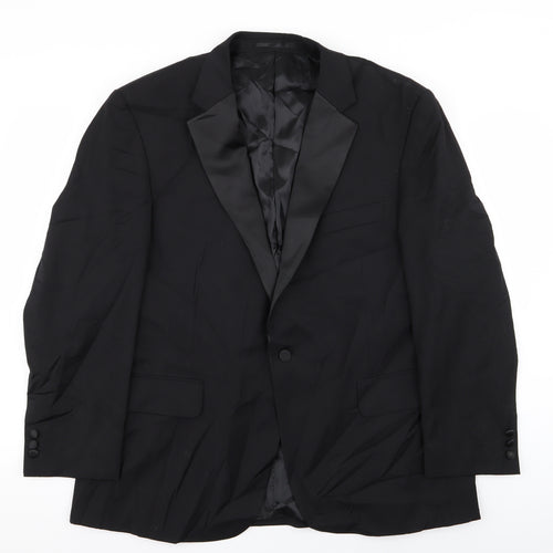 Preworn Mens Black   Jacket Blazer Size 44