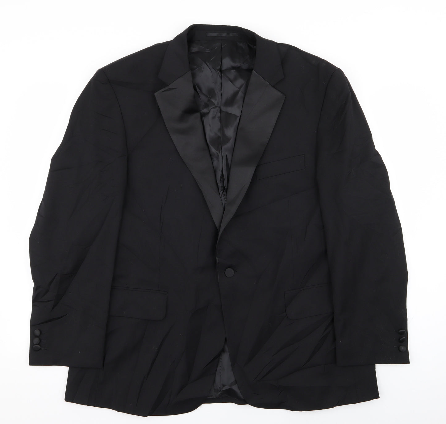 Preworn Mens Black   Jacket Blazer Size 44