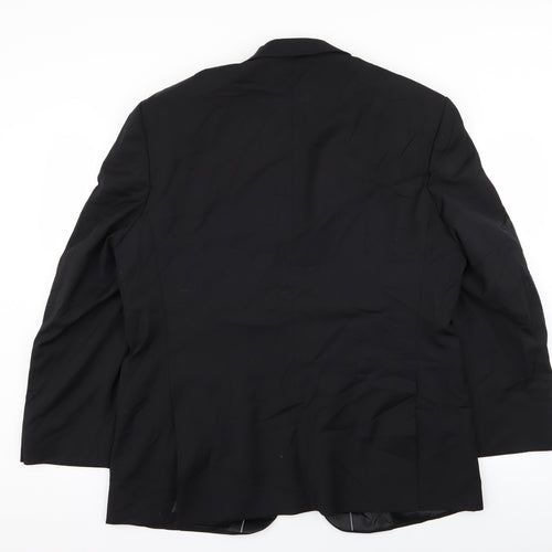 Preworn Mens Black   Jacket Blazer Size 44