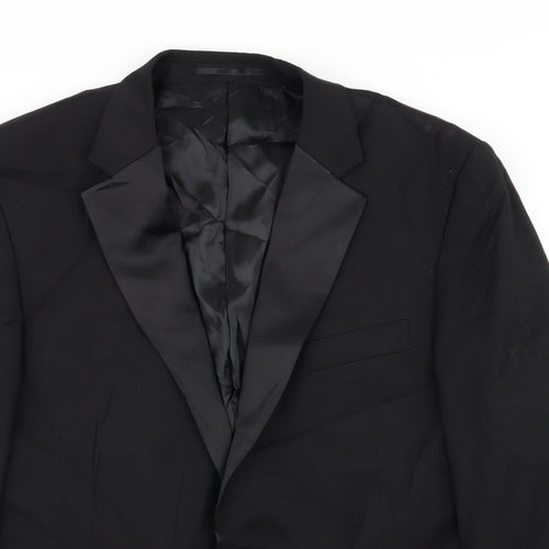 Preworn Mens Black   Jacket Blazer Size 44