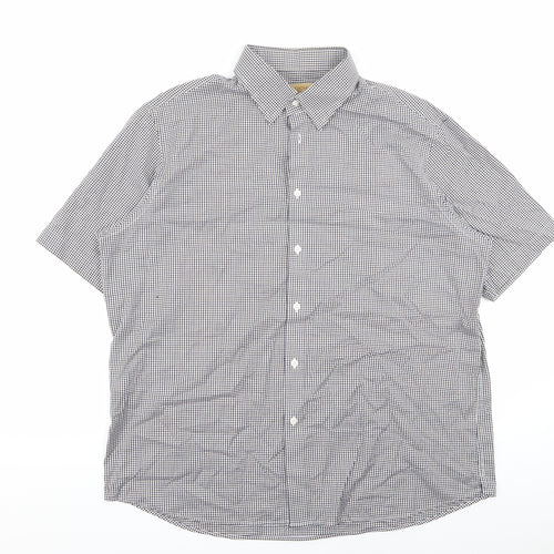 collezione Mens Multicoloured Houndstooth   Dress Shirt Size XL