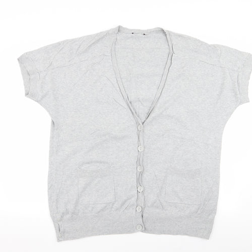 Preworn Womens Grey   Cardigan Jumper Size 22