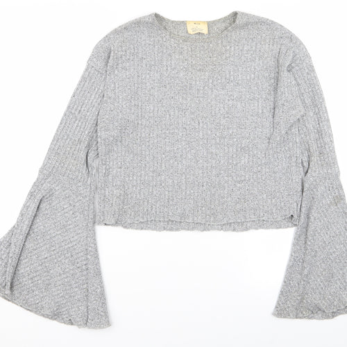 pins and needles Womens Grey   Basic T-Shirt Size L