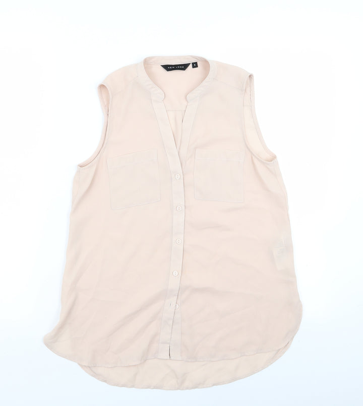 New Look Womens Pink   Basic Blouse Size 6