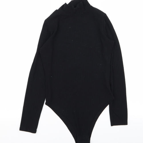 Boohoo Womens Black   Bodysuit One-Piece Size 8