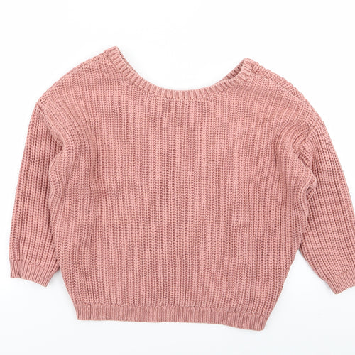 Lindex Womens Pink   Pullover Jumper Size S