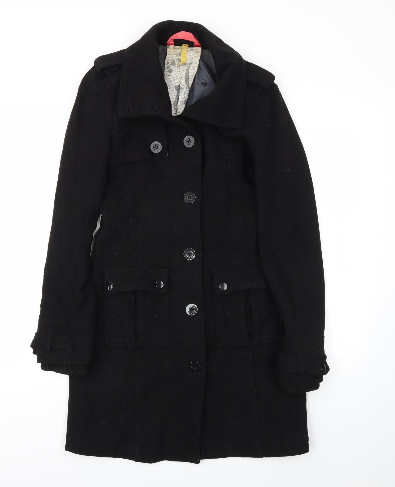 Preworn Womens Black   Jacket Coat Size XS