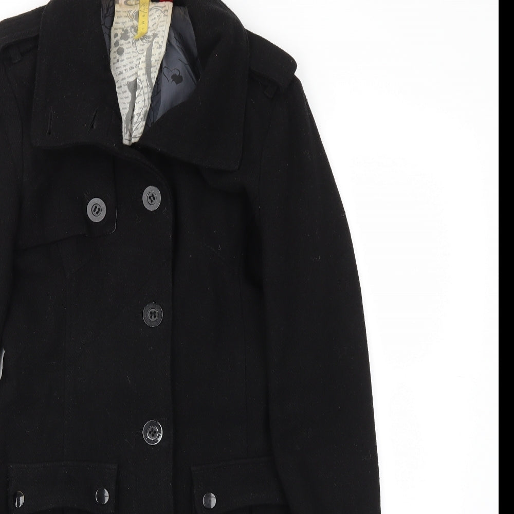 Preworn Womens Black   Jacket Coat Size XS