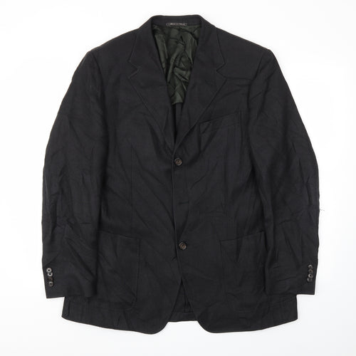 CORNELLIANI Mens Black   Jacket Blazer Size 50