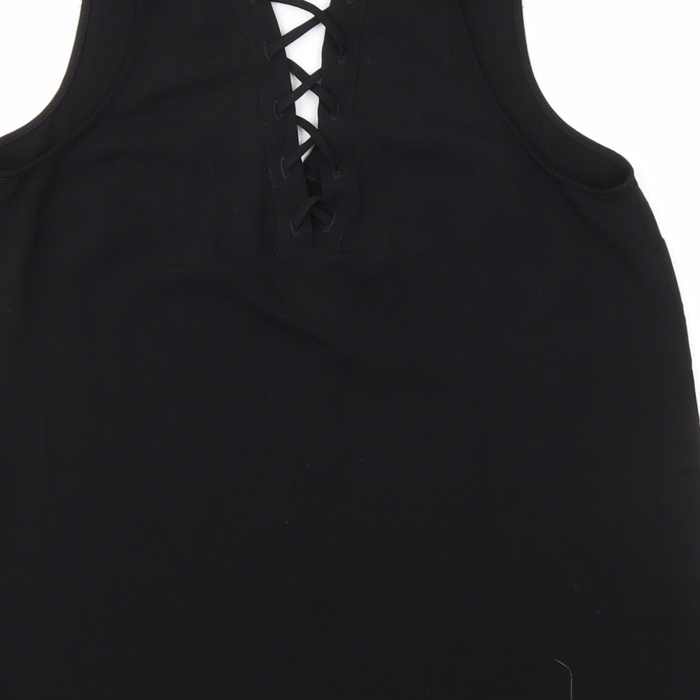River Island Womens Black   Camisole Blouse Size 12