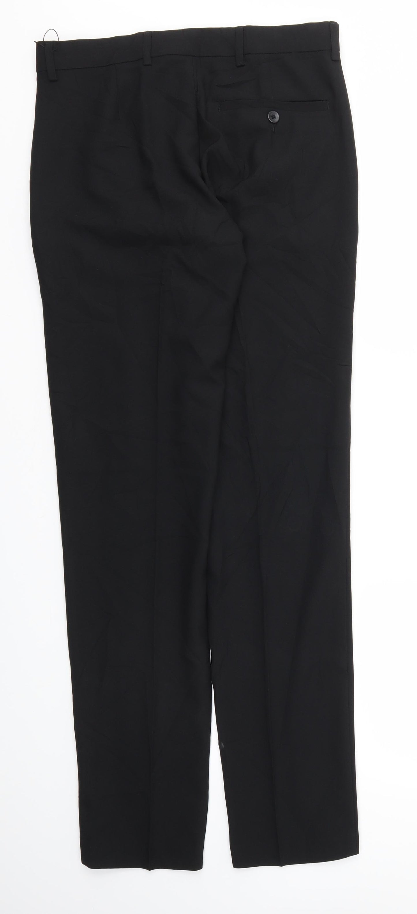 M&S Mens Black   Trousers  Size 30 in L33 in
