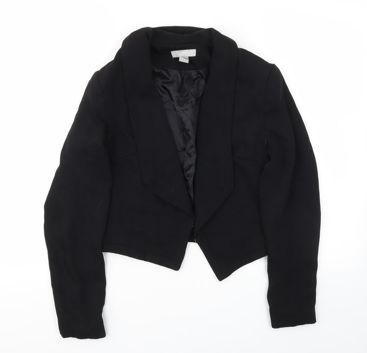 H&M Womens Black Jacket Blazer Size 6