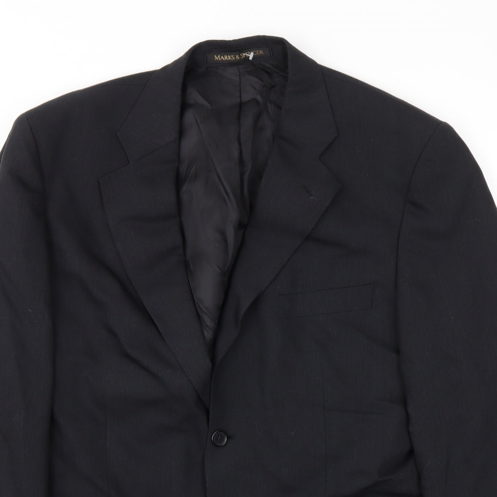 M&S Mens Black   Jacket Blazer Size 42