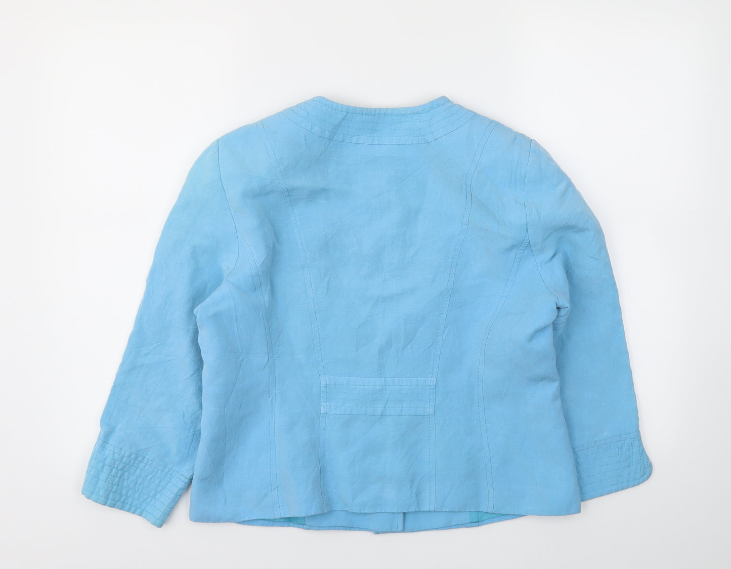 Artigiano Womens Blue   Shorts Suit Blazer Size 14