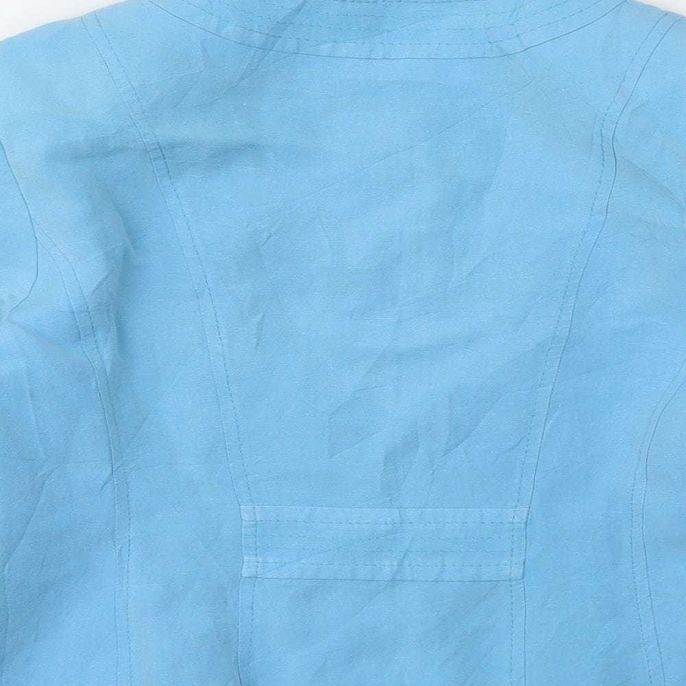 Artigiano Womens Blue   Shorts Suit Blazer Size 14