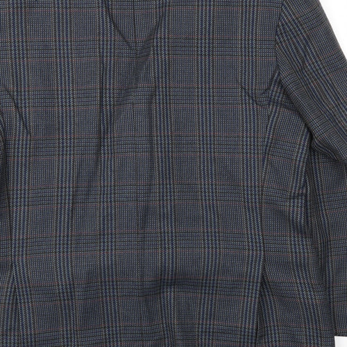 Preworn Mens Blue Check  Jacket Blazer Size 42