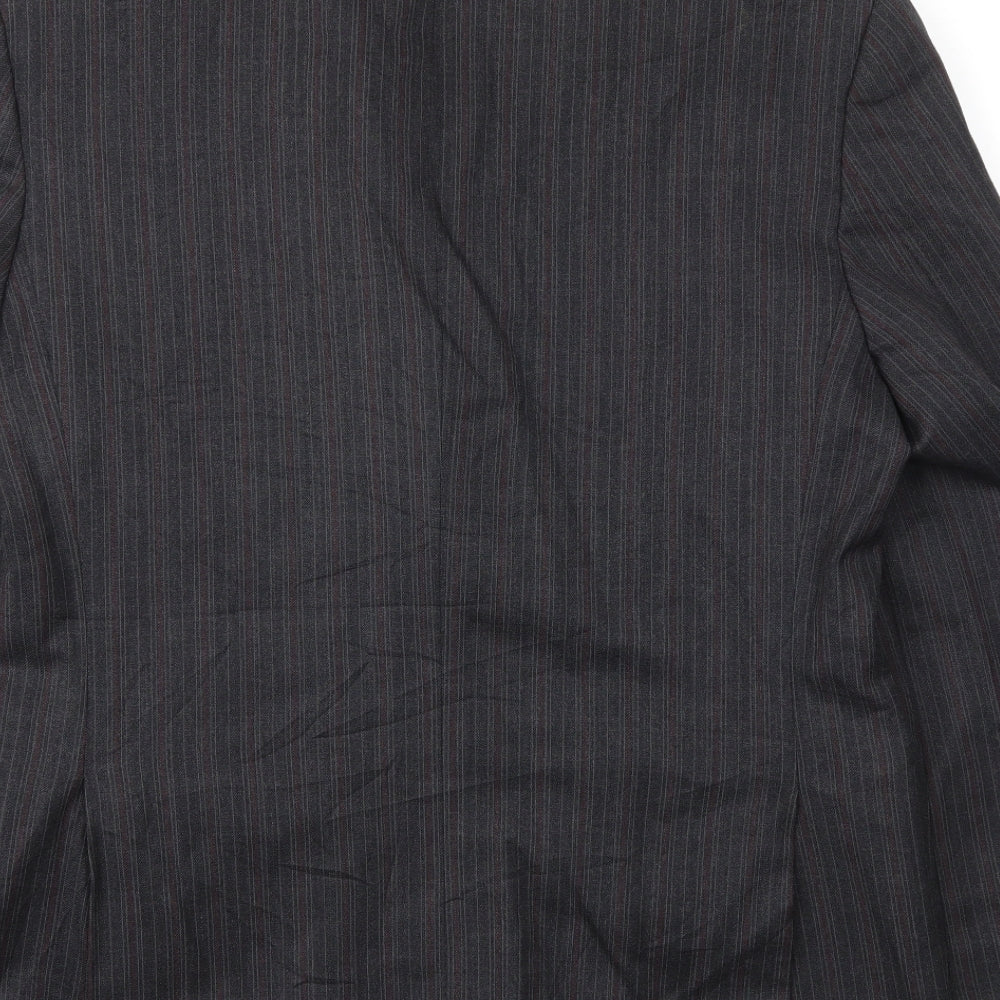 LABEL Mens Grey   Jacket Blazer Size 40