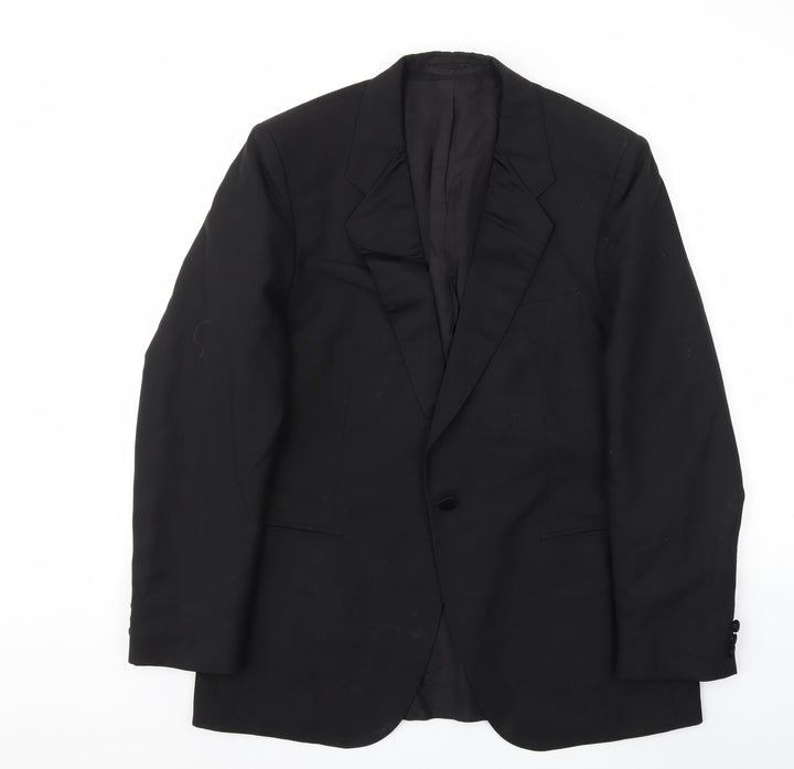 St Micahel Mens Black Jacket Blazer Size 42