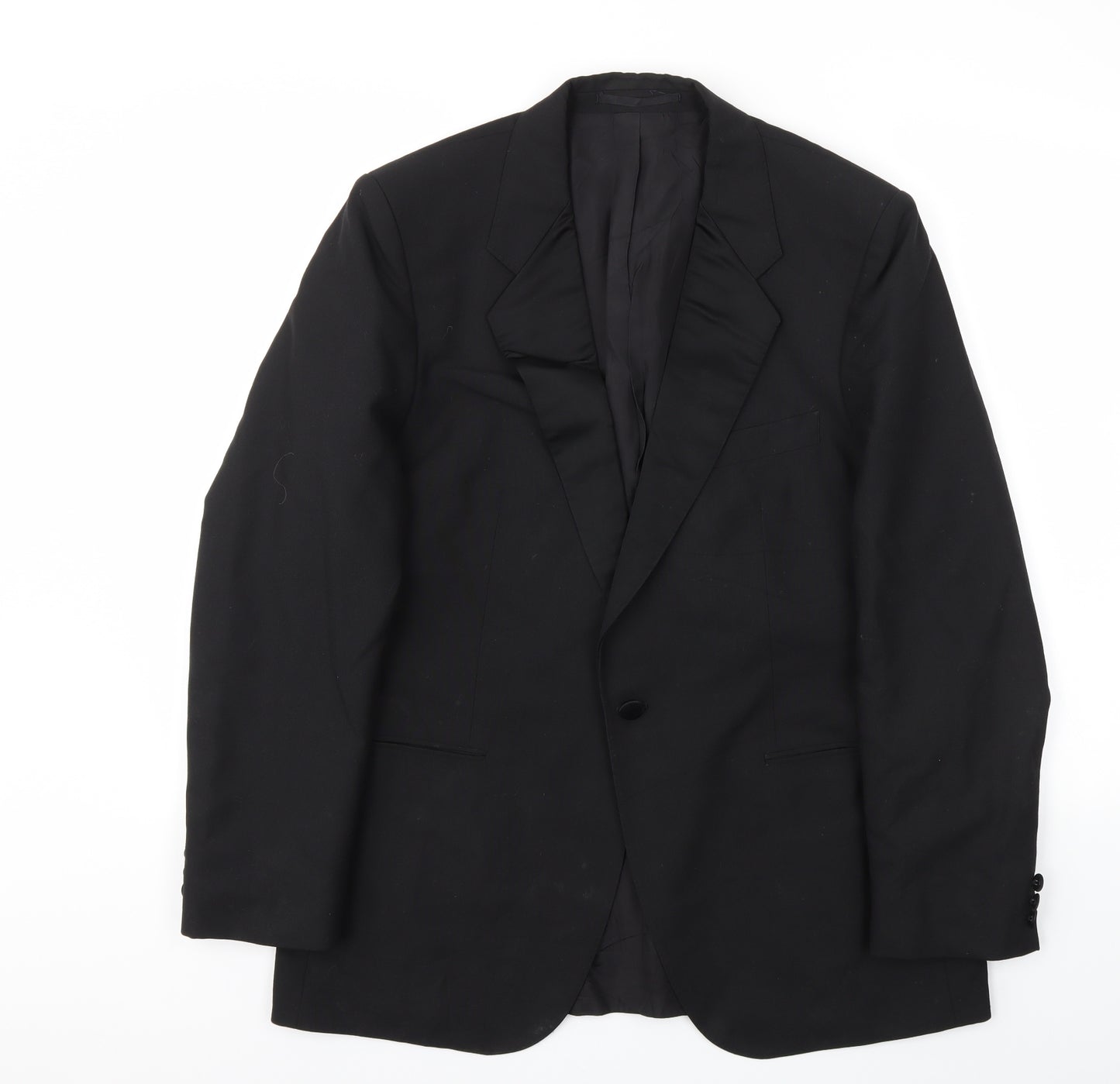 St Micahel Mens Black   Jacket Blazer Size 42
