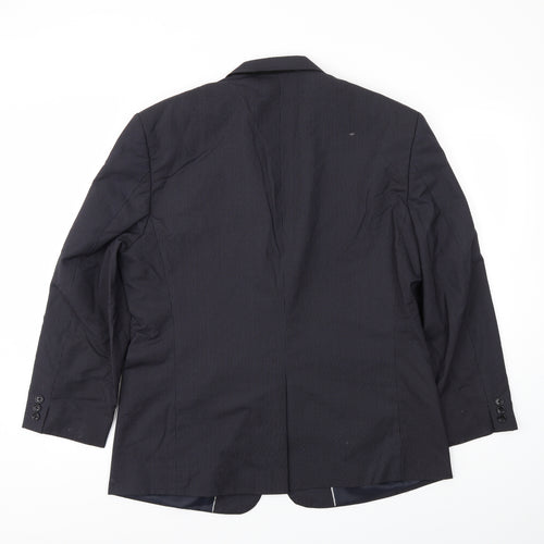 BY LUCA Mens Blue Striped  Jacket Blazer Size 42