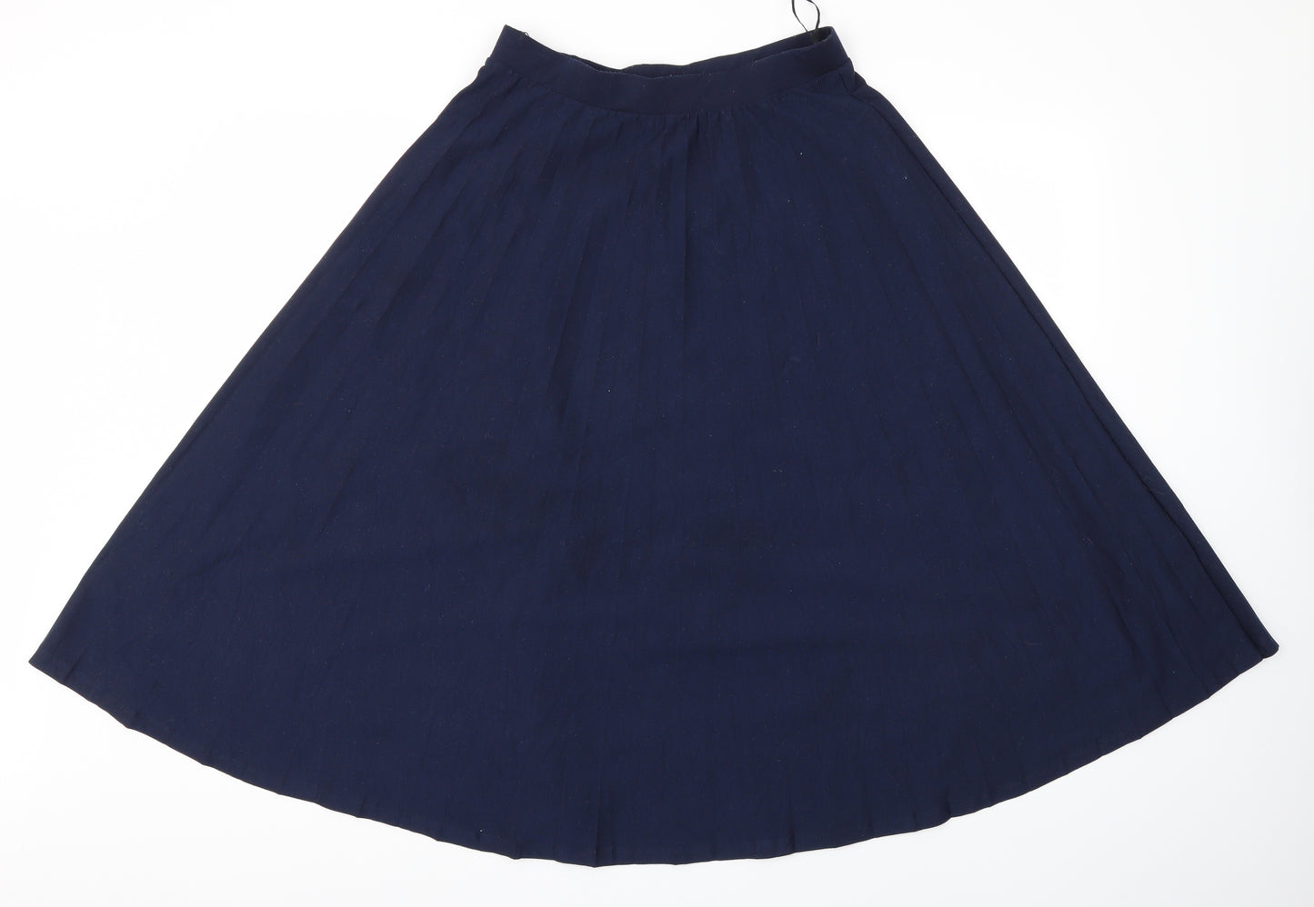 M&S Womens Blue   Flare Skirt Size 10  - Stretch waistband