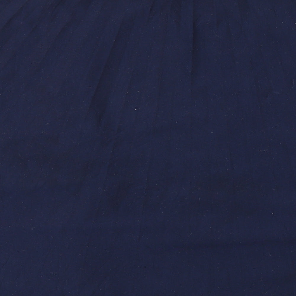 M&S Womens Blue   Flare Skirt Size 10  - Stretch waistband