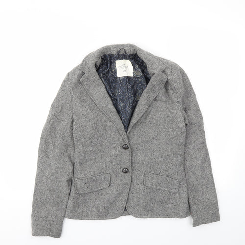 H&M Womens Grey   Jacket Blazer Size 6
