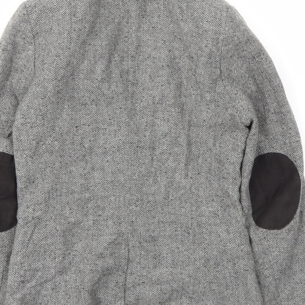 H&M Womens Grey   Jacket Blazer Size 6
