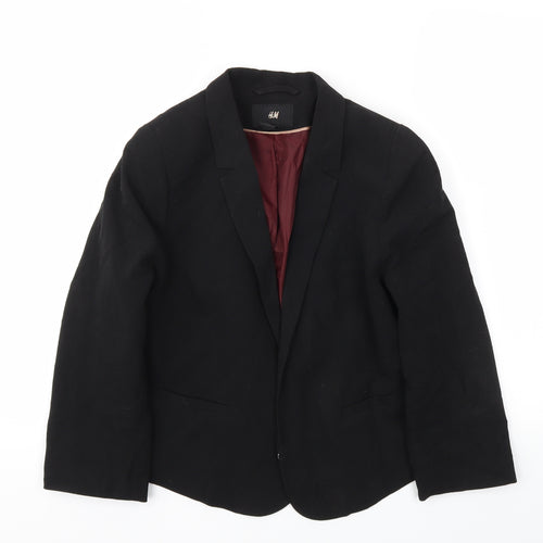 H&M Womens Black   Jacket Blazer Size 14