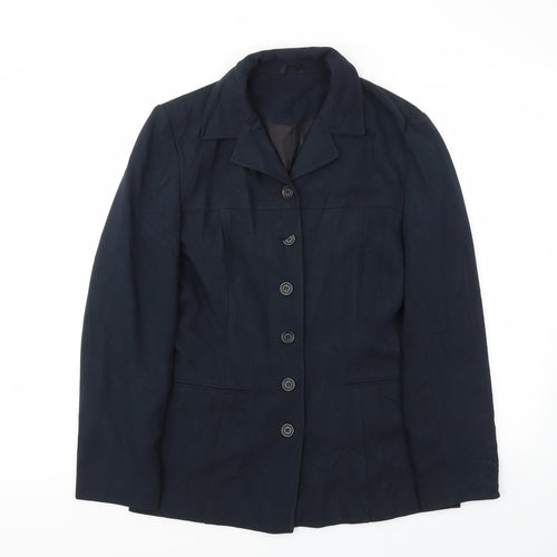BAY Womens Blue   Jacket Blazer Size 10  - broken button