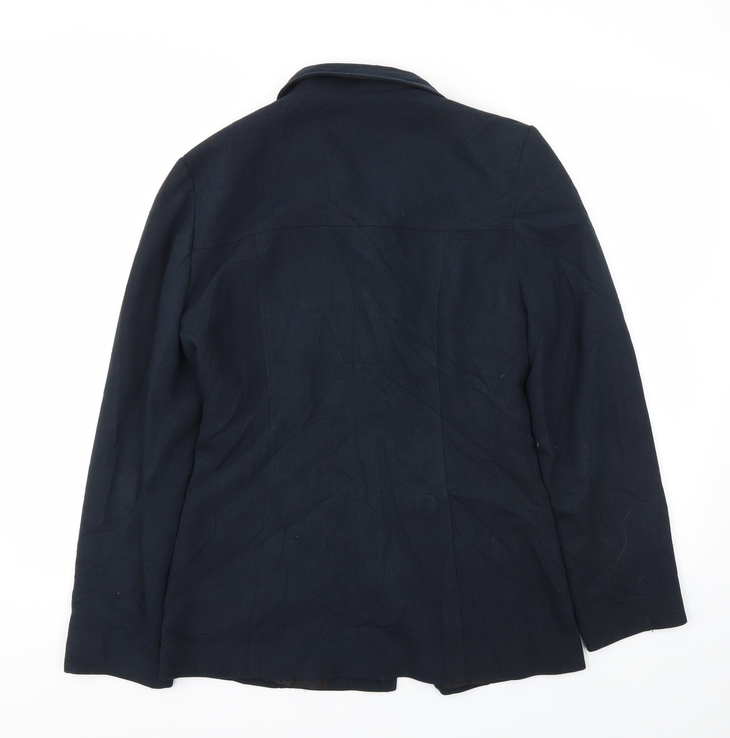 BAY Womens Blue   Jacket Blazer Size 10  - broken button