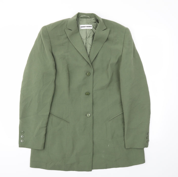 Gerry Weber Womens Green Jacket Blazer Size 14