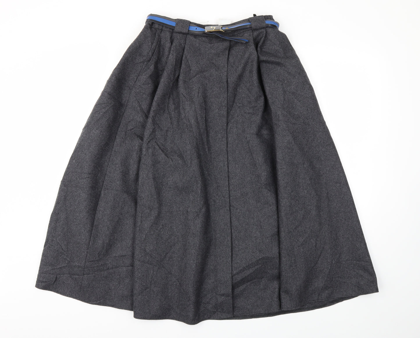 SLIMMER Womens Grey   Flare Skirt Size 12